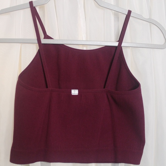 Ribbed Alexander Jane The Essential Crop | Skinny Strap Bralette in Sz (L/XL) - Picture 2 of 7